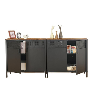 Storage Organizer for Bedroom Bathroom Dining Living Room and Hallway Storage Sideboard, Buffet Table with Adjustable Shelves