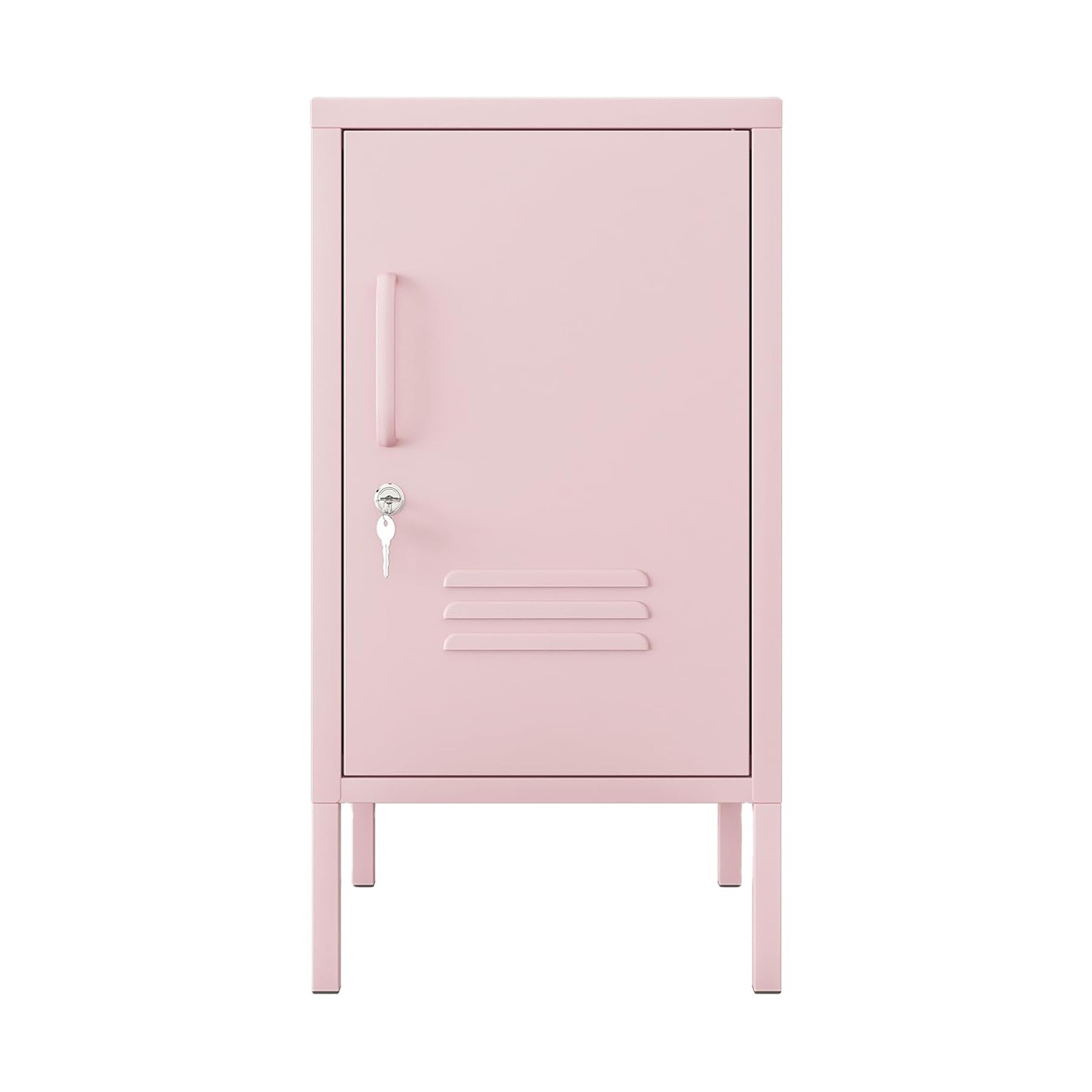 Durable mini pink bedside steel single door student toys storage metal locker cabinet for USA  Living Room Metal Locker Wardrobe