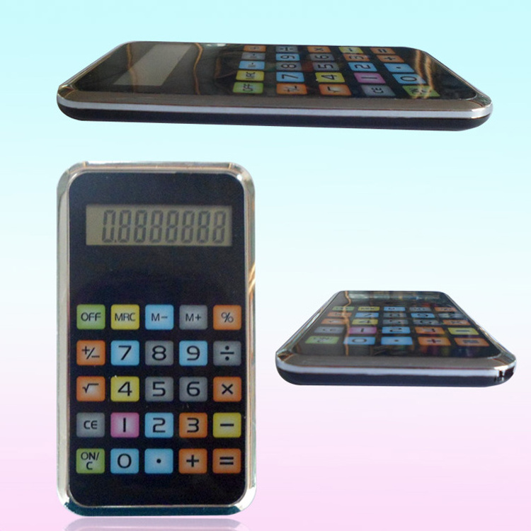 Promotional electronic touch screen smart phone calculator