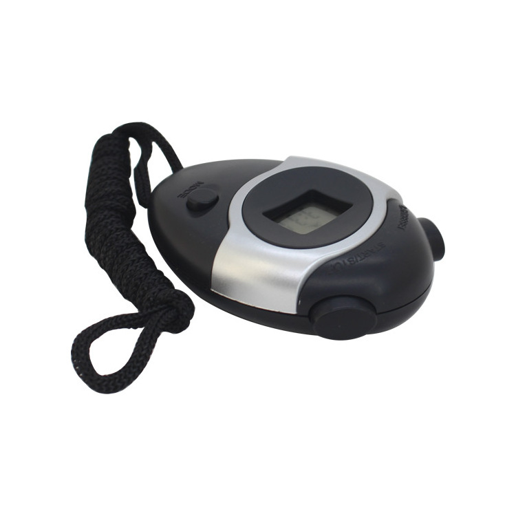 Portable Mini Professional Handheld Rope Round Shape Electronic Sport Counter Digital Stopwatch