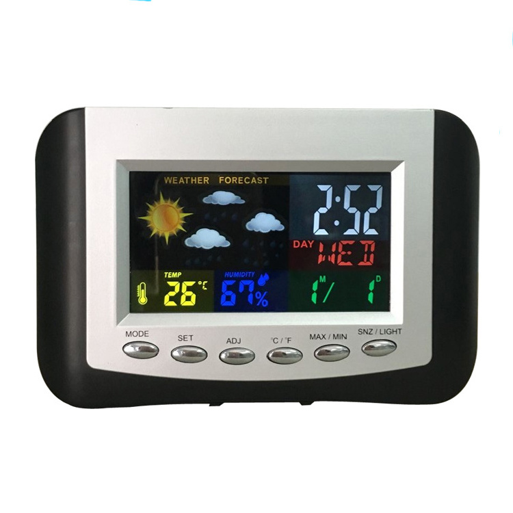 Digital LED Wireless Weather Station Alarm Clock Mechanism