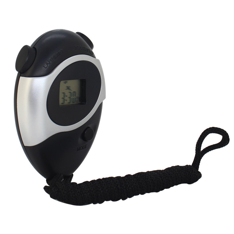 Portable Mini Professional Handheld Rope Round Shape Electronic Sport Counter Digital Stopwatch