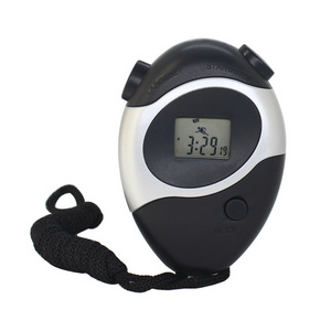 Portable Mini Professional Handheld Rope Round Shape Electronic Sport Counter Digital Stopwatch