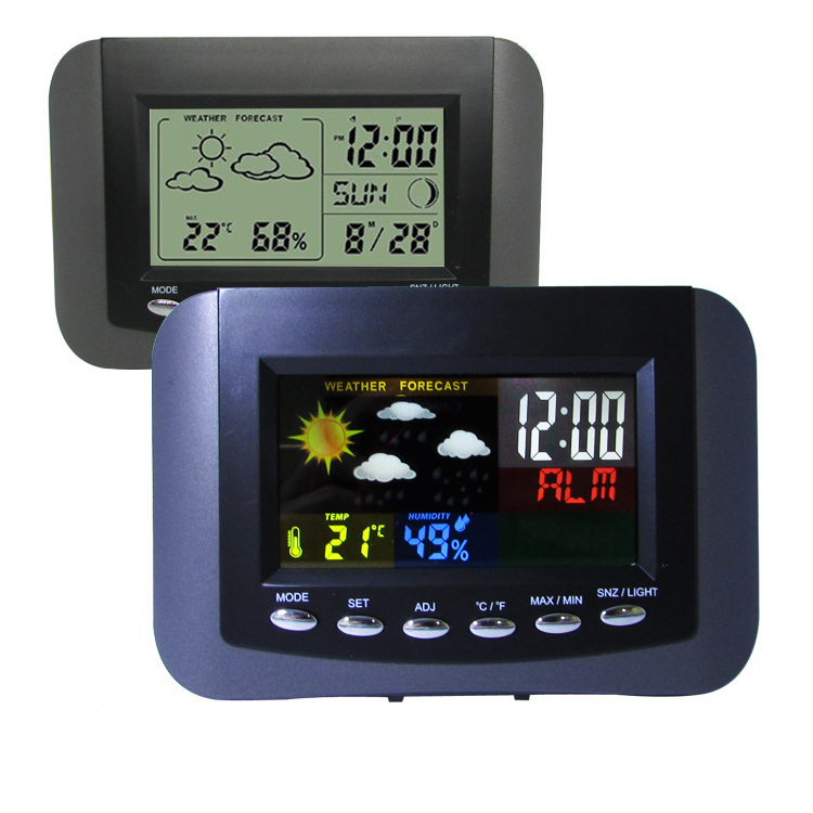 Digital LED Wireless Weather Station Alarm Clock Mechanism