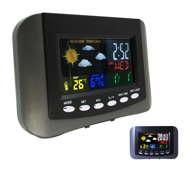 Digital LED Wireless Weather Station Alarm Clock Mechanism