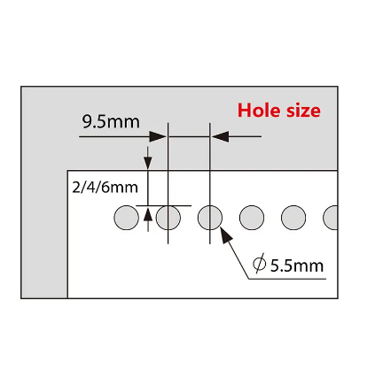 Ganghua A4/B5/Letter/A5 Manual Desktop Office Metal/Plastic Binding Rings Loose leaf paper punching binding machine