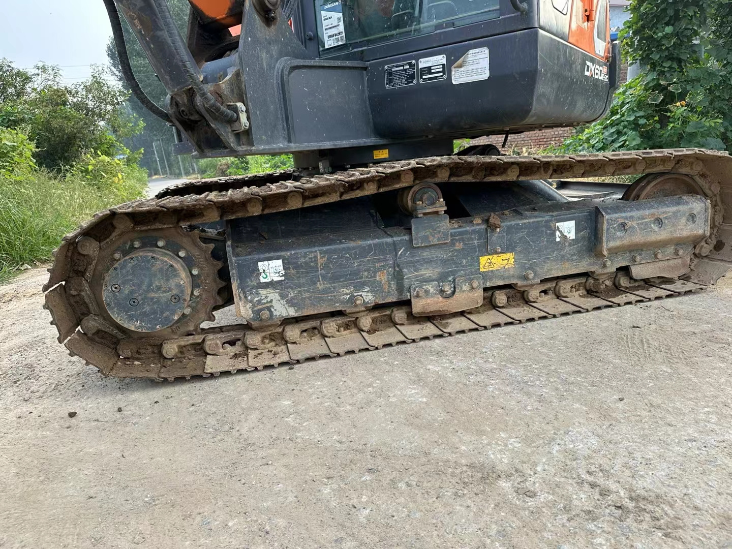 High quality Korea used Doosan DX60 hydraulic backhoe crawler 6 tons mini used excavator