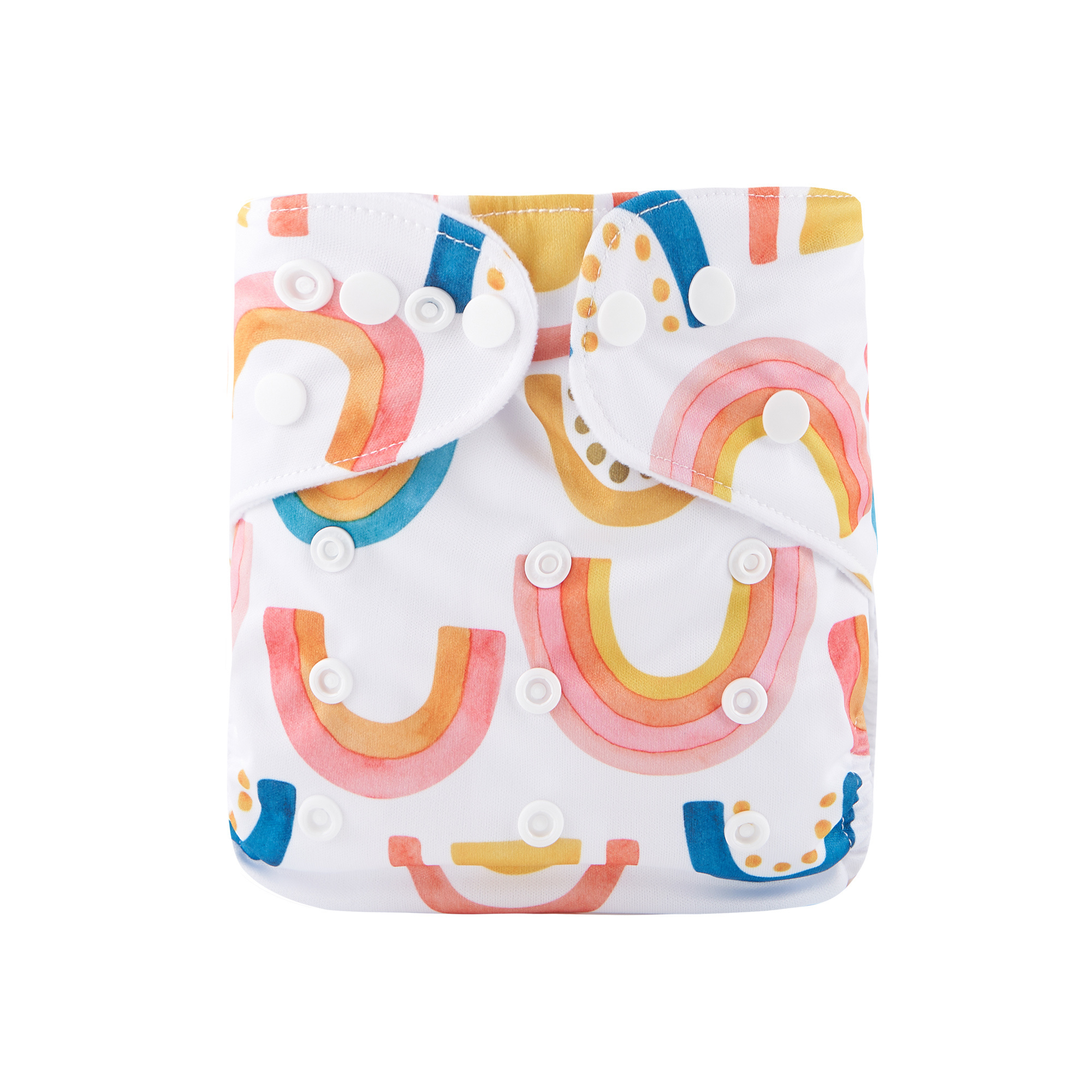 Happy Flute Customized Double Gussets All In One Washable Reusable Baby Cloth Diapers with Insert