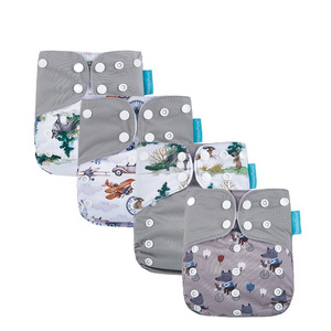 Happyflute Baby Pocket nappy Reusable Washable Cloth Diaper soft Breathable Diaper