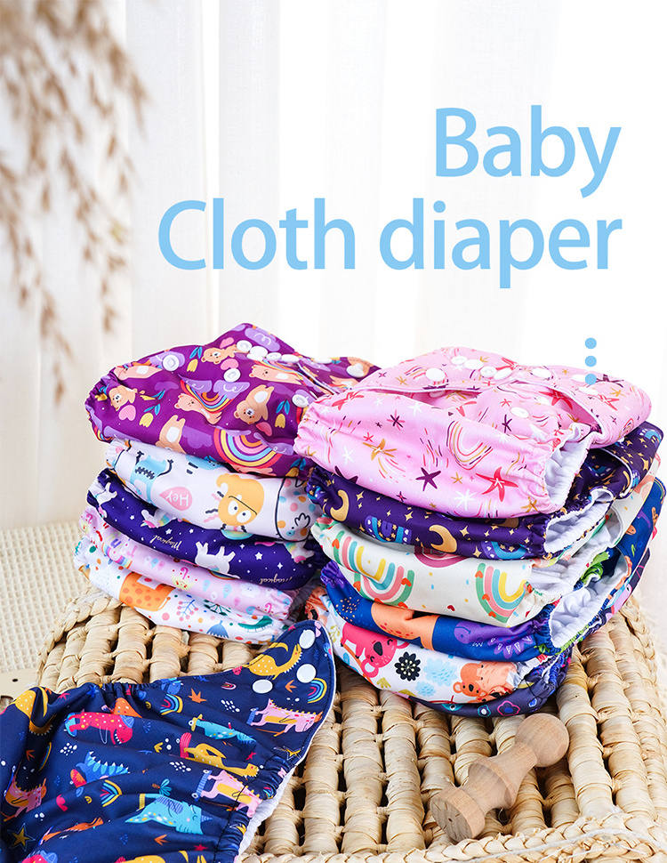 Elinfant Wholesale Baby Cloth Diaper Reusable Washable Custom Newborn Diapers Daily Pocket Diaper for Baby