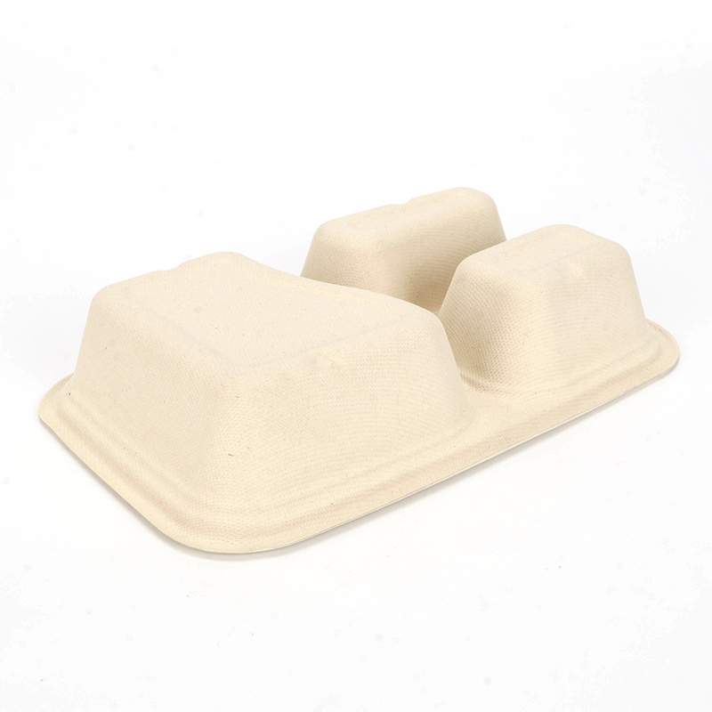 High Quality Sugarcane Bagasse Tableware Takeaway Disposable Cake Plates Eco Friendly Lunch Food Container Bowls with Lids