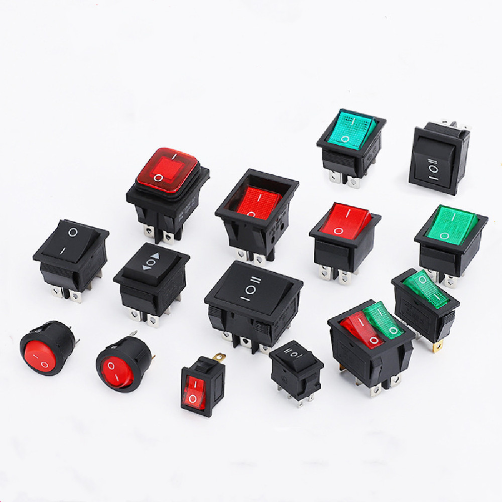 ON-OFF ON-OFF-ON rocker switch 6 pin 2 position paddle kcd4 rocker switch