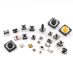 Factory 4Pin smd 2Pin led tactile switch 6*6 waterproof 4*4 metal 6x6 tact switches Tact Push Button Switch