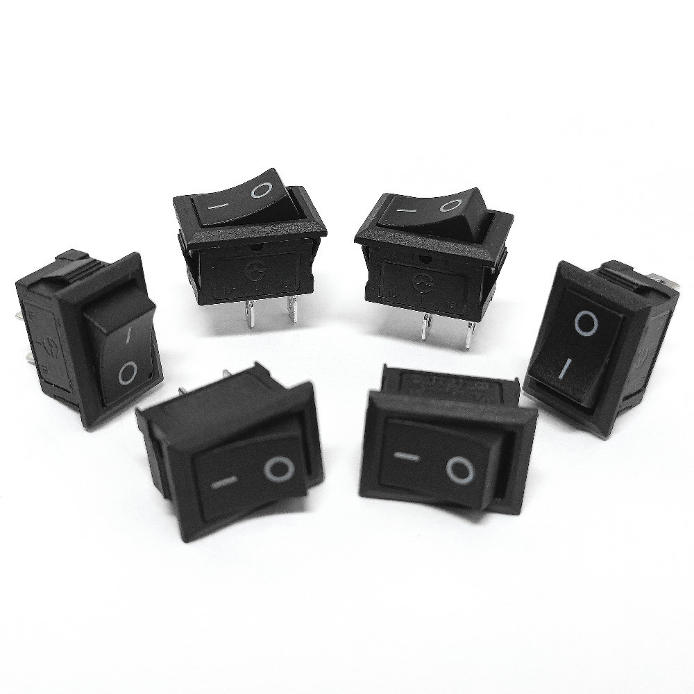 Whenzhou factory sub-miniature 2 position on off on Ac250v 6a 10a KCD1 rocker switch