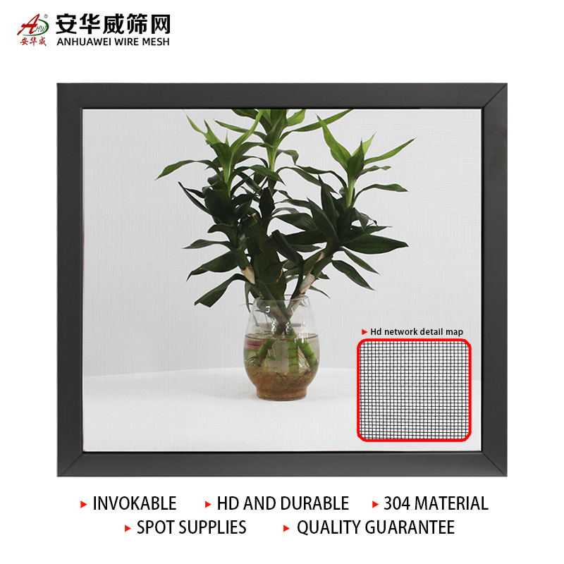 black 304 stainless steel mosquito net window steel screen clear