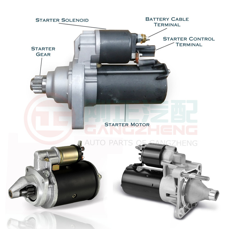 Car engine starter motor Assembly Supplier for GWM Great Wall POER C30 C50 Florid HOVER M1 M2 M4 H2 H3 H5 PAO PEGASUS Peri