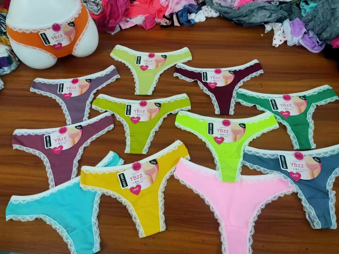 Cheap Wholesale Mixed Sizes Mixed Styles Used Stock Panties Women's Briefs Thongs Bikinis