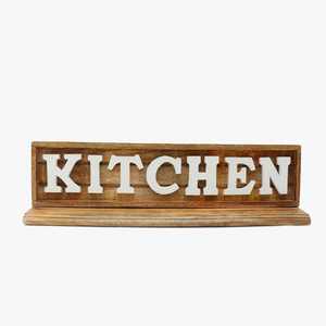 Wood Custom Designs Kitchen Sign Rustic Primitive Farmhouse Decorative Wood Wall Decor for Kitchen