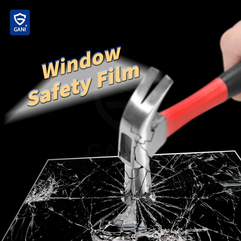 Safety 2Mil 4mil 8mil 12mil 24mil Anti Explosion Proof Window Film for Building Glass