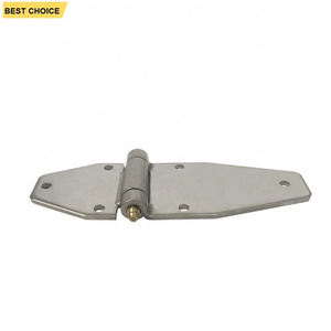 GL-13127S 6 Holes Semi Trailer Door Hinge Double Sided Trailer Door Hinge