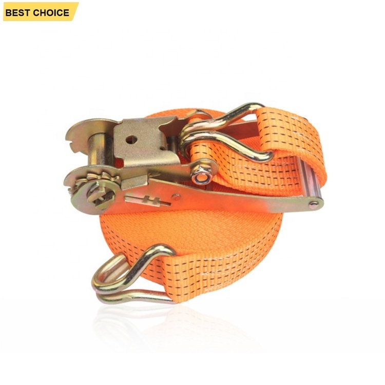 Hot Selling Polyester Load Restraint Retractable Rachet Strap Ratchet Tie Down Strap