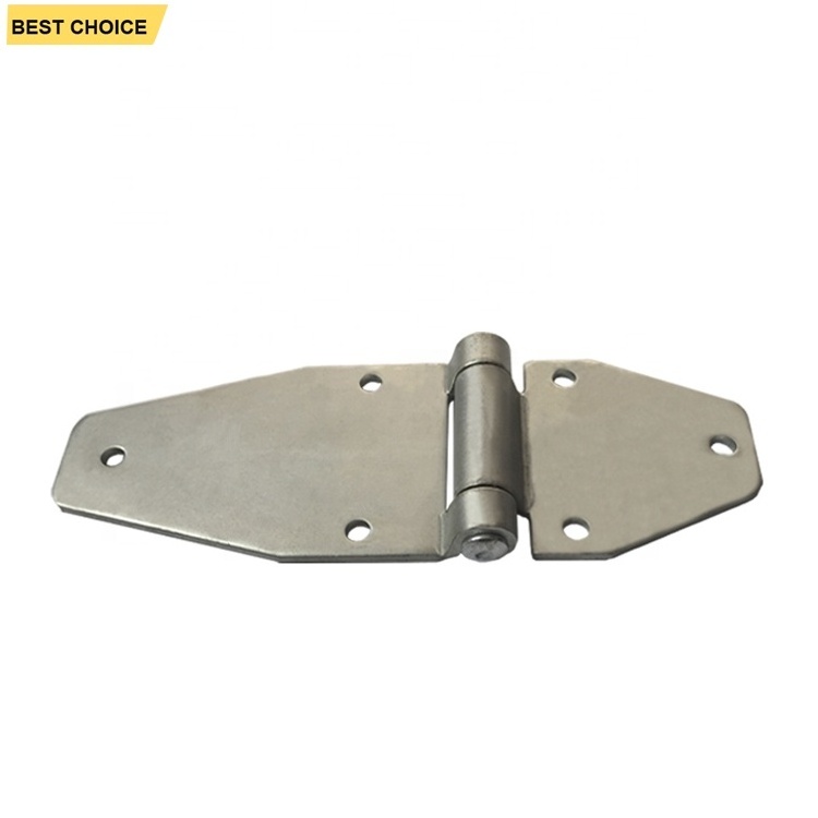 GL-13127S 6 Holes Semi Trailer Door Hinge Double Sided Trailer Door Hinge