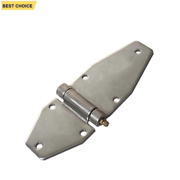 GL-13127S 6 Holes Semi Trailer Door Hinge Double Sided Trailer Door Hinge