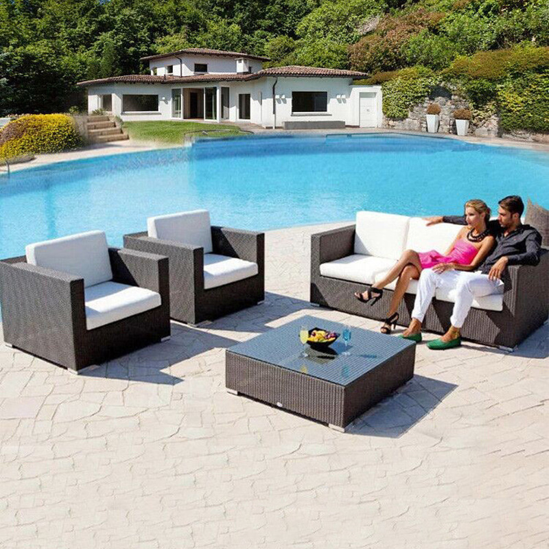 Outdoor Cube Rattan Garden Furniture Set Patio Sectional Furniture Set rattan furniture