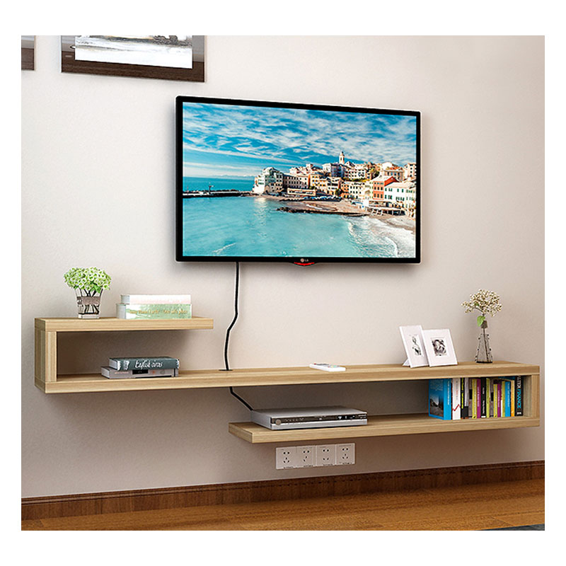 TV Stand Long Entertainment Center TV Console Table with  Open Storage Shelves Industrial TV Cabinet with wood Frame