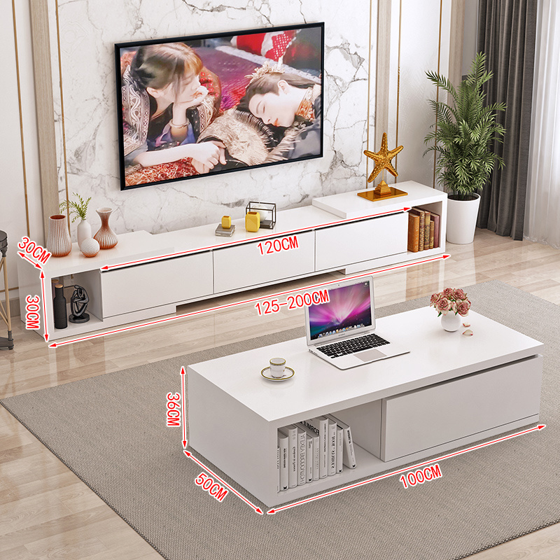 Modern simple living room retractable cabinet small apartment narrow TV cabinet floor wall cabinet