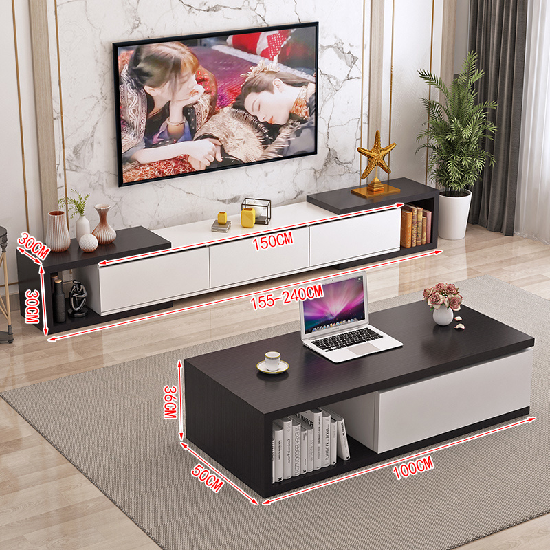 Modern simple living room retractable cabinet small apartment narrow TV cabinet floor wall cabinet