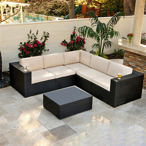 Outdoor Cube Rattan Garden Furniture Set Patio Sectional Furniture Set rattan furniture