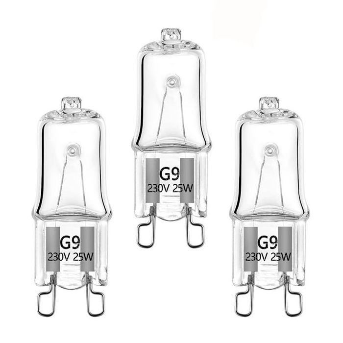 Wholesale CE Listed G9 C Level 25W 40W 60W 2000 Hours Light Bulb Crystal Pin Bulb Explosion Proof Halogen Bulb