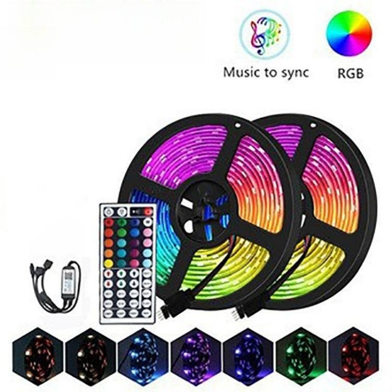 USB Color Changing Music Light 5M 10M 20M SMD 5050 RGB Waterproof Bluetooth intelligent APP 44 LED Smart Strip Lights