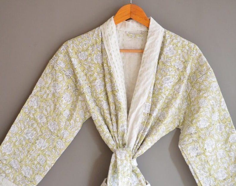 Most Selling Cotton kimono Robes Dressing Gowns Women's Patchwork Robes from Indian Supplier at Wholesale Factory Price Bulk OEM