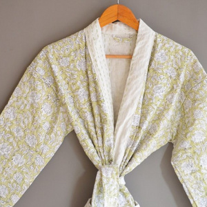 Most Selling Cotton kimono Robes Dressing Gowns Women's Patchwork Robes from Indian Supplier at Wholesale Factory Price Bulk OEM