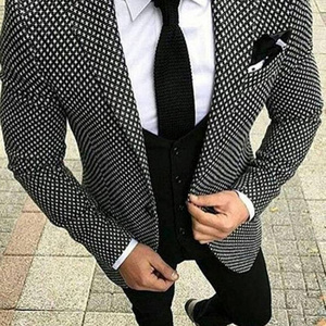 Business Men Suits 2 Pieces Peaked Lapel Slim Fit Blazers Tuxedos for Formal Wedding Groom Dress Single Breasted Costume Homme