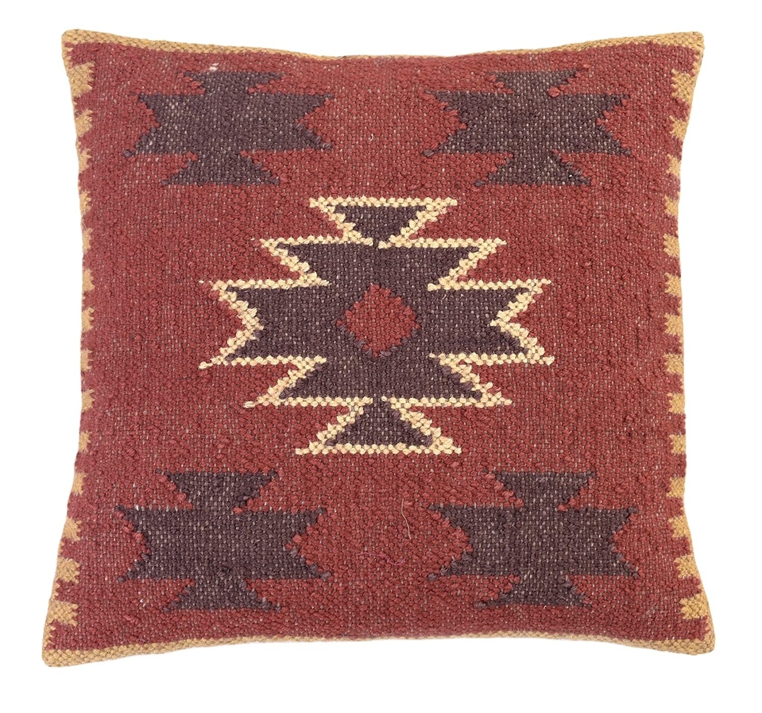 Bohemian Indian Vintage Kilim Hand Woven 100% Wool Jute Fabric Cushion Home Living Outdoor Sofa Couch Decorative Pillow Covers