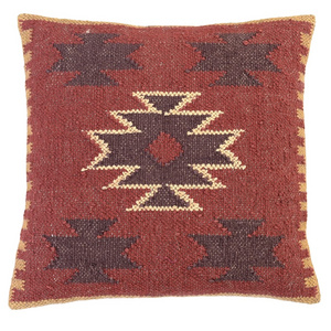 Bohemian Indian Vintage Kilim Hand Woven 100% Wool Jute Fabric Cushion Home Living Outdoor Sofa Couch Decorative Pillow Covers