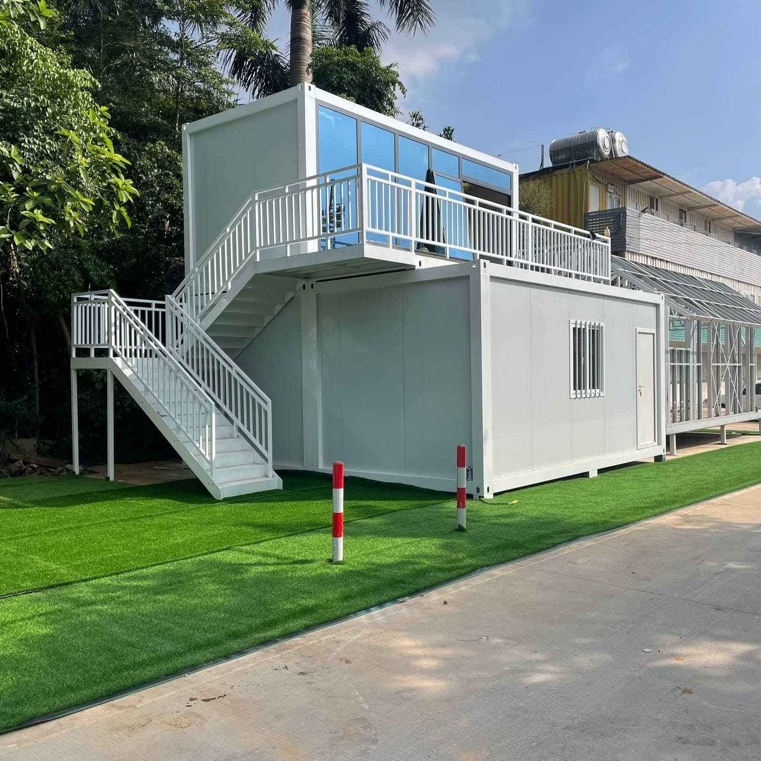 20ft 40ft double bedroom container 40ft glass door prefabricated living room container house