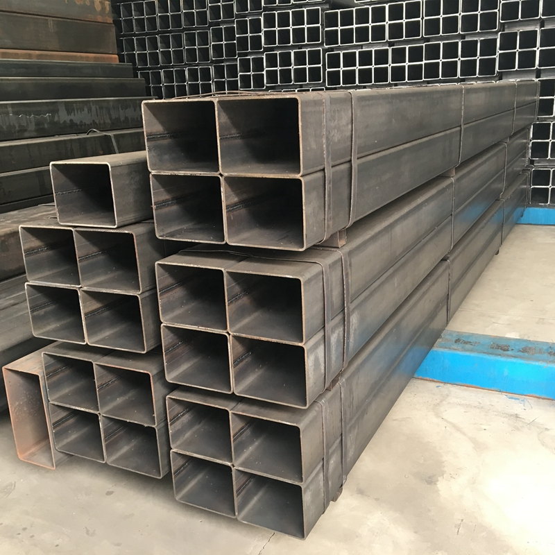 China Black Square Steel Pipe  Square Tube Steel Pipe Hollow Black Square Tube Erw Pipe And Tube