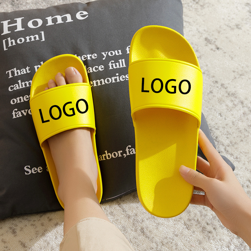 wholesale cheap plain customized design 3d screen print slipper, custom logo man pu slide sandals, blank sublimation slides