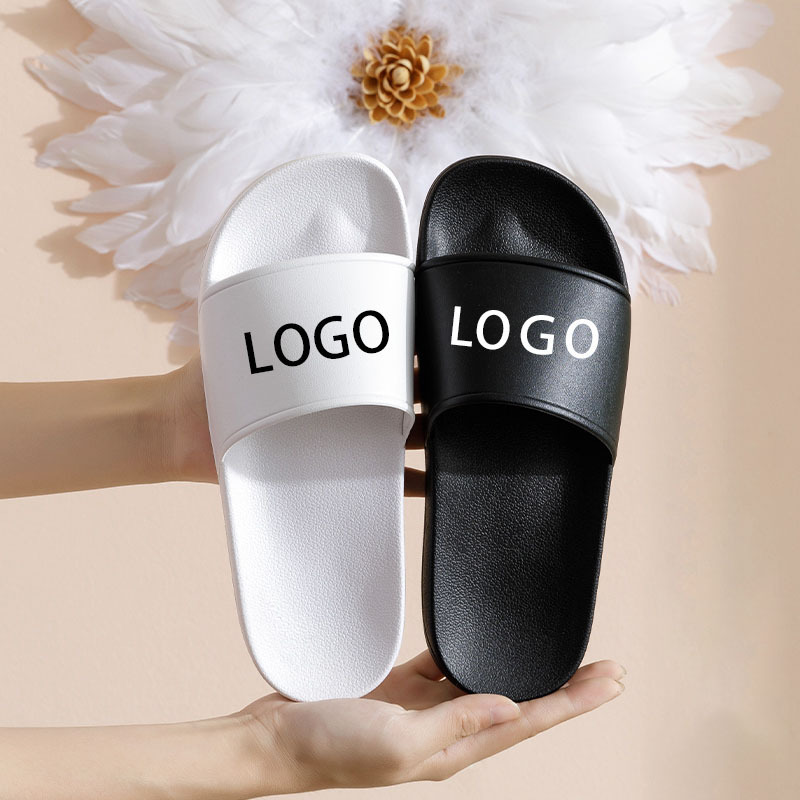 wholesale cheap plain customized design 3d screen print slipper, custom logo man pu slide sandals, blank sublimation slides