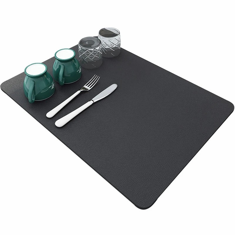 Kitchen carpet Super Absorbent Mat Coffee Dish Draining Mat Drying Mat Quick Dry Bathroom Drain Pad  Faucet Placemat