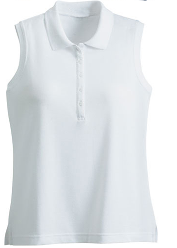 Ladies Sleeveless Polo shirt 100% cotton