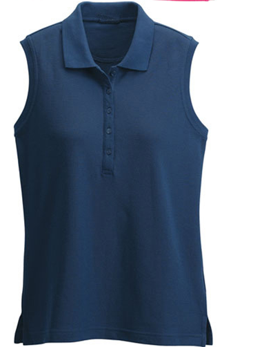 Ladies Sleeveless Polo shirt 100% cotton