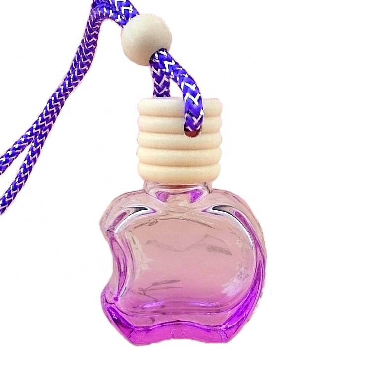 Hanging Rope Wooden Lid Empty Car Air Freshener Bottle Car Perfume Empty Bottle 9ml 10ml