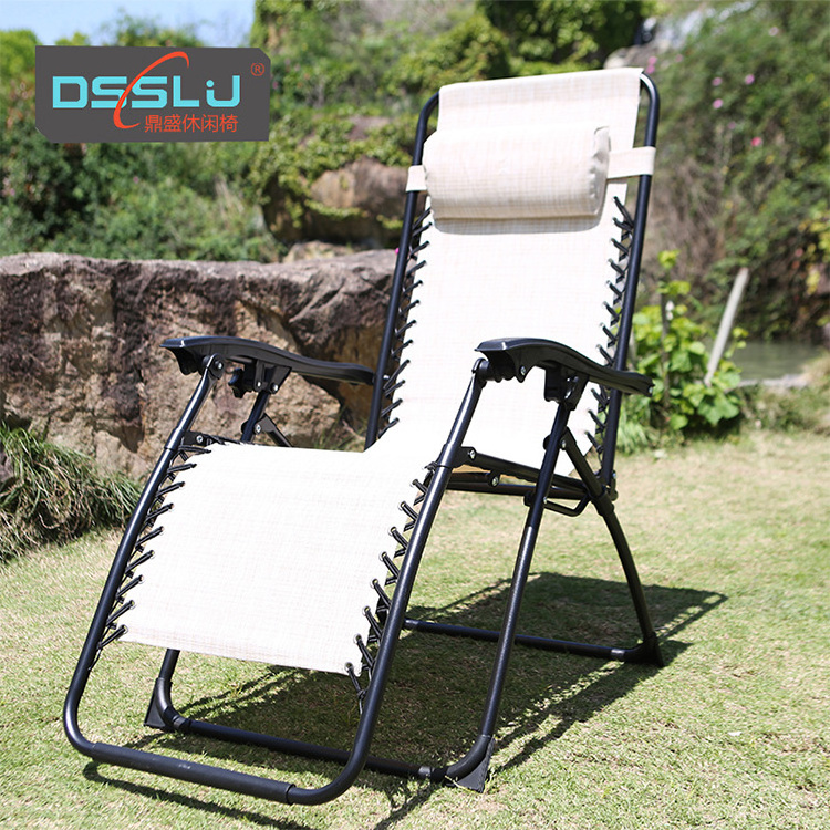 Outdoor Lounge chair Adjustable Folding Zero Gravity Recliner Chair Lounge