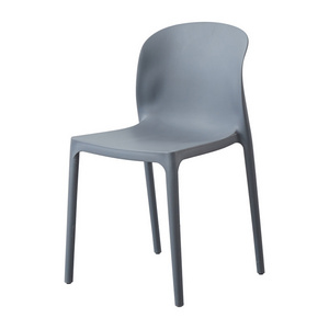 Modern minimalist home dining chair plastic dining table chair milk tea shop thick back chair