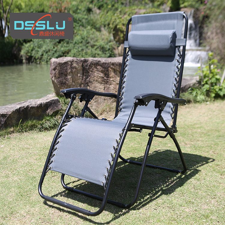 Outdoor Lounge chair Adjustable Folding Zero Gravity Recliner Chair Lounge